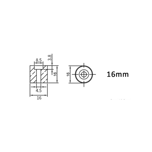 4 Adet 3D Yazc Tabla Kalibrasyon Silikonu - CR-6 Se Uyumlu - 16mm