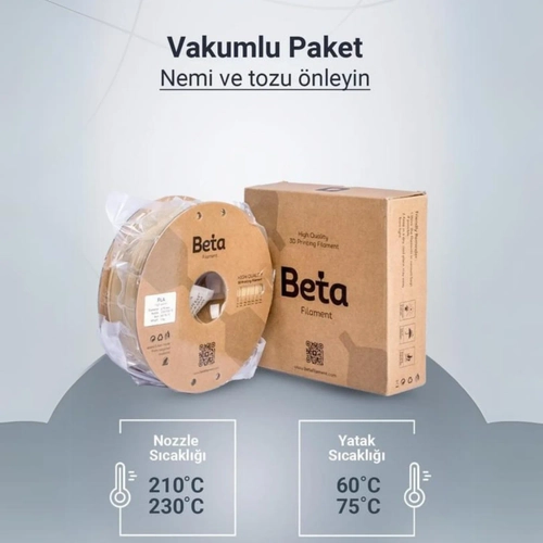 BETA Koyu Krmz PLA High-Speed Filament - 1.75mm - 1 Kg