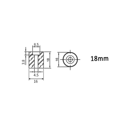 4 Adet 3D Yazc Tabla Kalibrasyon Silikonu - Ender 3 S1 Uyumlu - 18mm