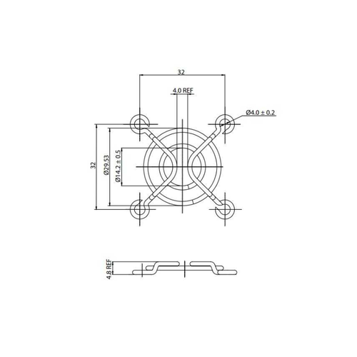 40x40mm Metal Fan Koruma Teli - Fan Muhafazas