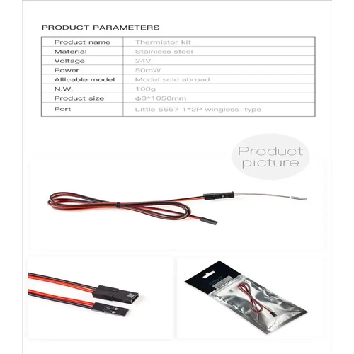 Orijinal CREALITY 3D Cr6-SE/Max 3d Yazc Hotend Thermistr