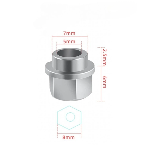 5x8x8 Eksantrik Somun - 3D Yazc/CNC Uyumlu