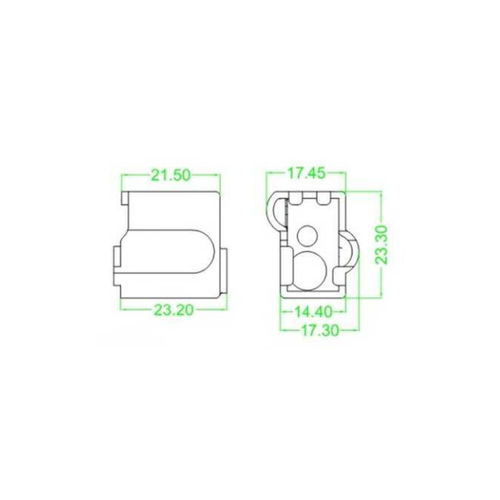 V6 Volcano Alminyum Istc Blok Silikon Klf - Sidewinder X1/X2 Uyumlu - Mavi