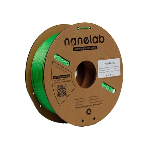 Nanelab ift Renkli Silk PLA Filament - Sar-Yeil - 1.75mm - 1Kg