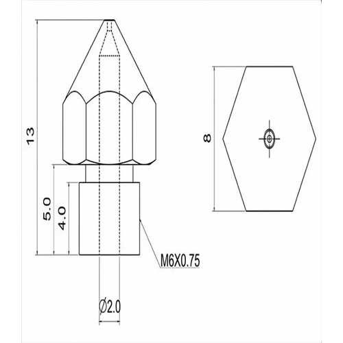 Creality CR-10S Pro/V2 0.6mm Nozzle