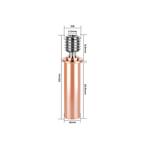 Creality CR-6 SE Titanyum Alaml Barel - M6x30mm