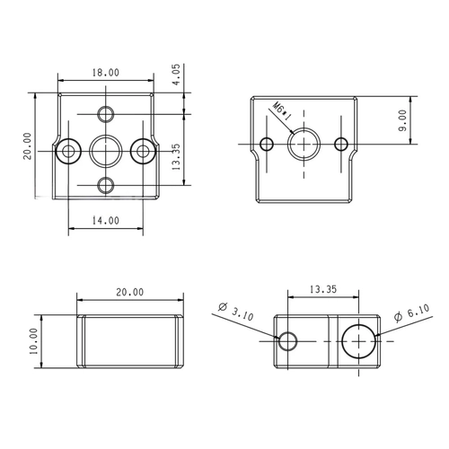 Creality CR-6 SE Bakr Kapl Istc Blok