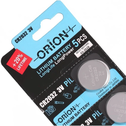 Orion CR2032 3V Lityum Pil - 5'li Paket