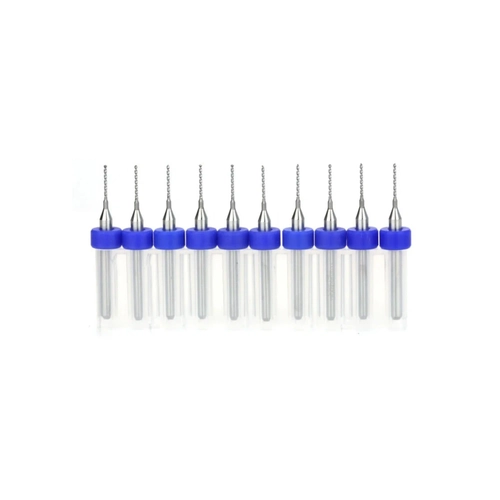 PCB Mini CNC Mikro Karbr Matkap Ucu Seti - 10 Adet 0.7mm Drill Bits