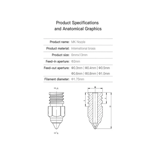 Orijinal Creality 0.6mm Cr-6 Se/Max - Ender-3 S1 Uyumlu Nozzle