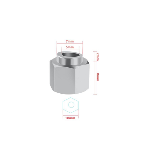 Eksantrik Somun Altgen - 5x10x10mm