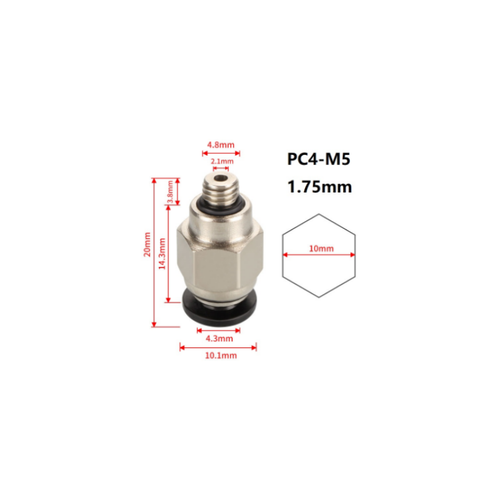 3D Yazc PC4-M5 Pnmatik Konnektr