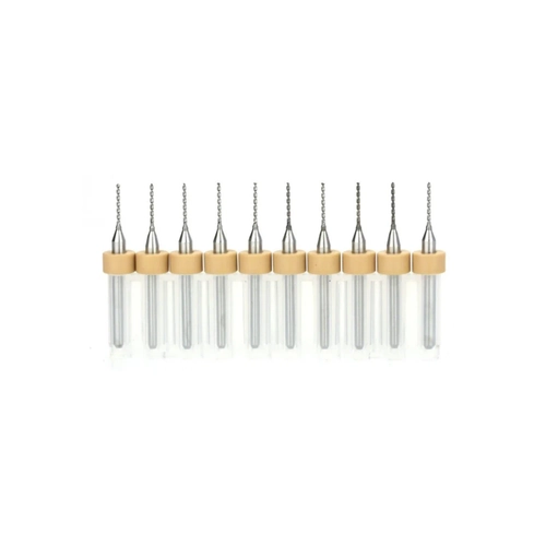 PCB Mini CNC Mikro Karbr Matkap Ucu Seti - 10 Adet 0.8mm Drill Bits