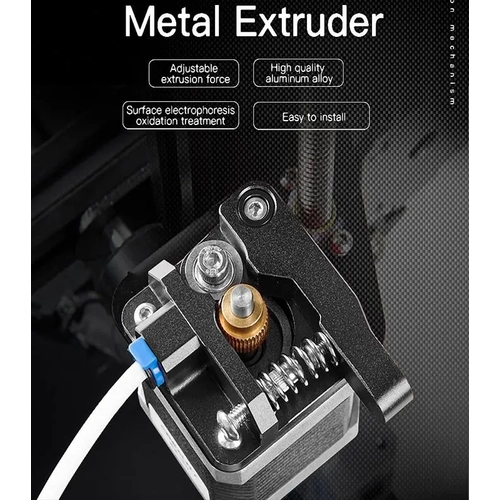 Orijinal Creality Metal Siyah Extruder - Tek Dili - MK8