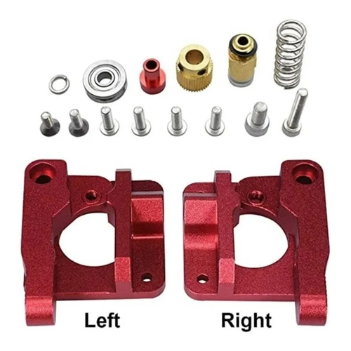 MK8 Red Extruder Left Hand (Sol  El) - Upgrade Kit