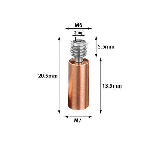 Elegoo Neptune 4/4 Pro Titanyum Alaml Barel - M7x20.5mm