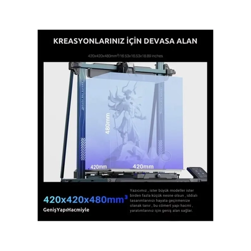 ELEGOO Neptune 4 MAX 3D Yazc - 42x42x48cm