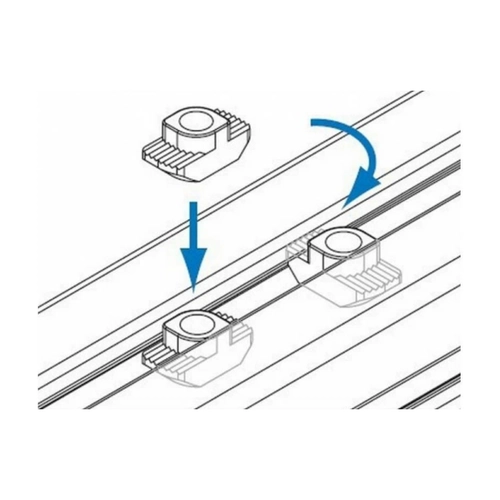 M5 6 Kanall Trtll Somun - Sigma Profil Kanal Somunu