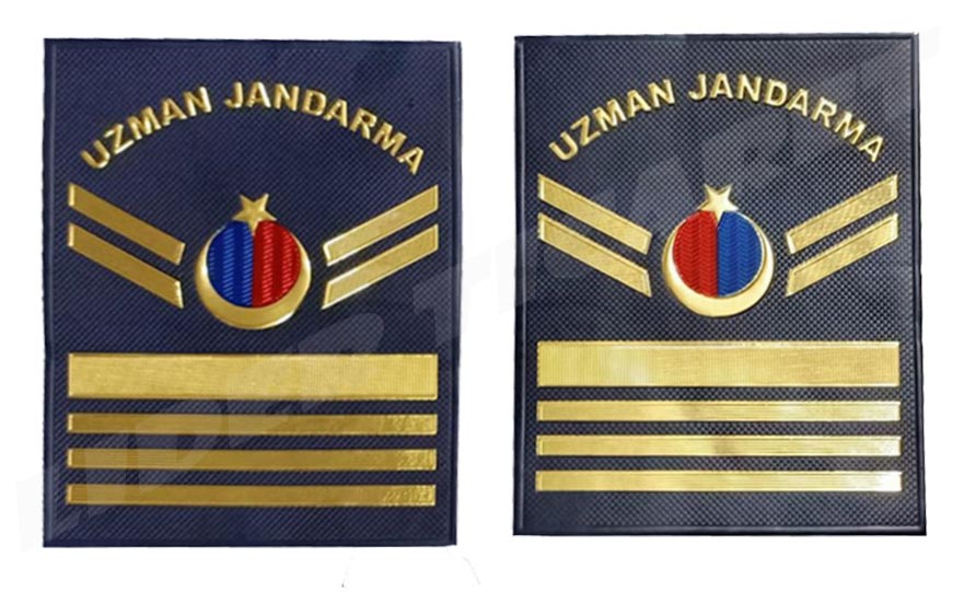 Yeni Jandarma Asayiş Uzman Jandarma 8.Kademeli  Plastik Rütbe Lacivert Renk