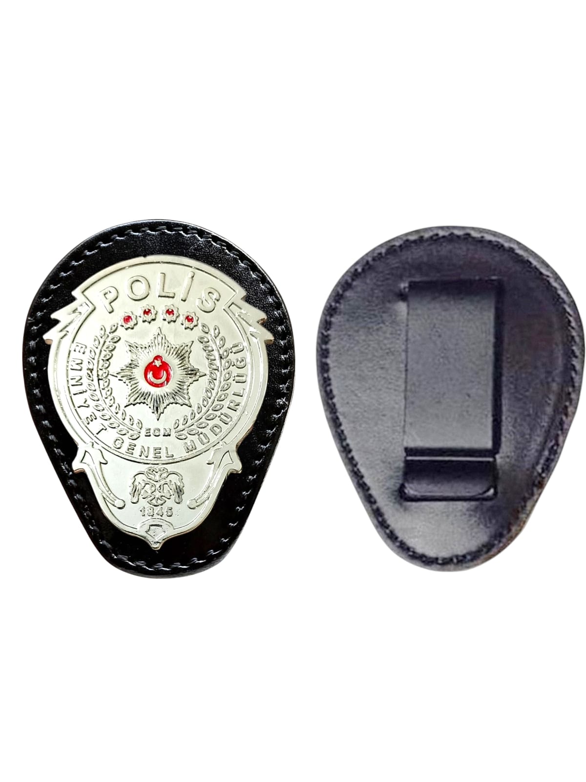 METAL POLİS ARMALI MAŞALI BEL ROZETİ NİKELAJLI