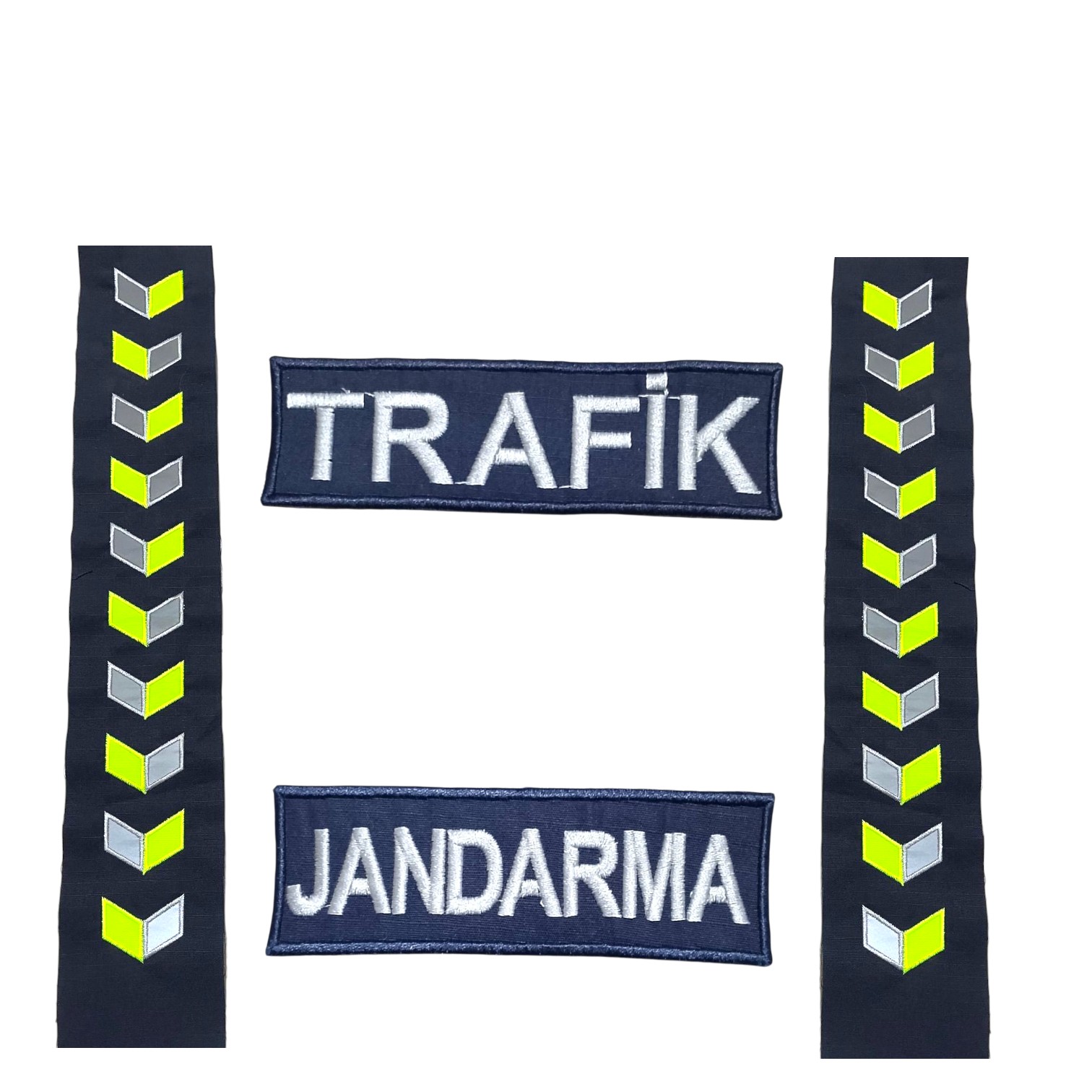 Trafik Jandarması Pantolon Paça Reflektörü ve Cep Yazıları