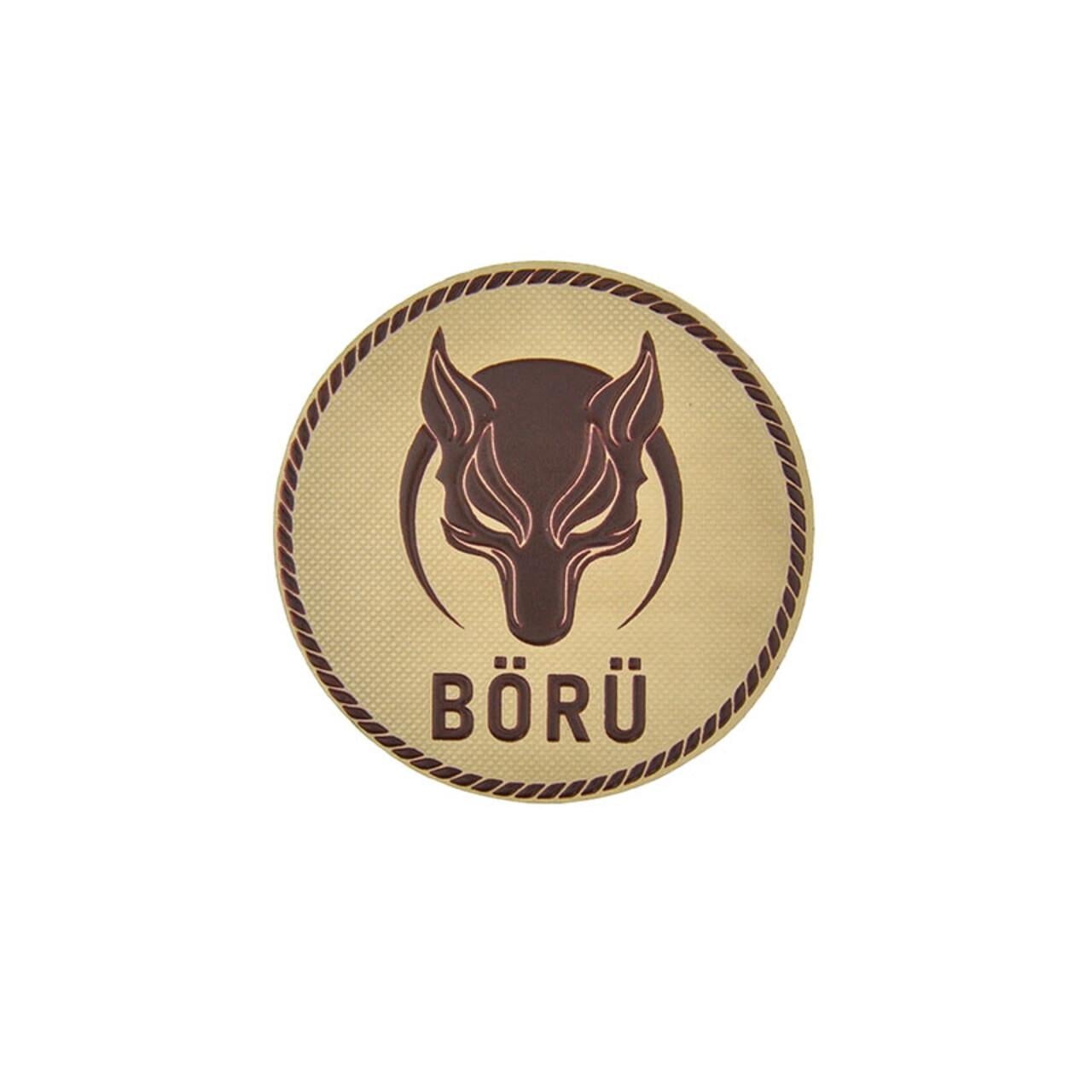 BÖRÜ Yazılı Kurt Temalı Slikon Arma Patch