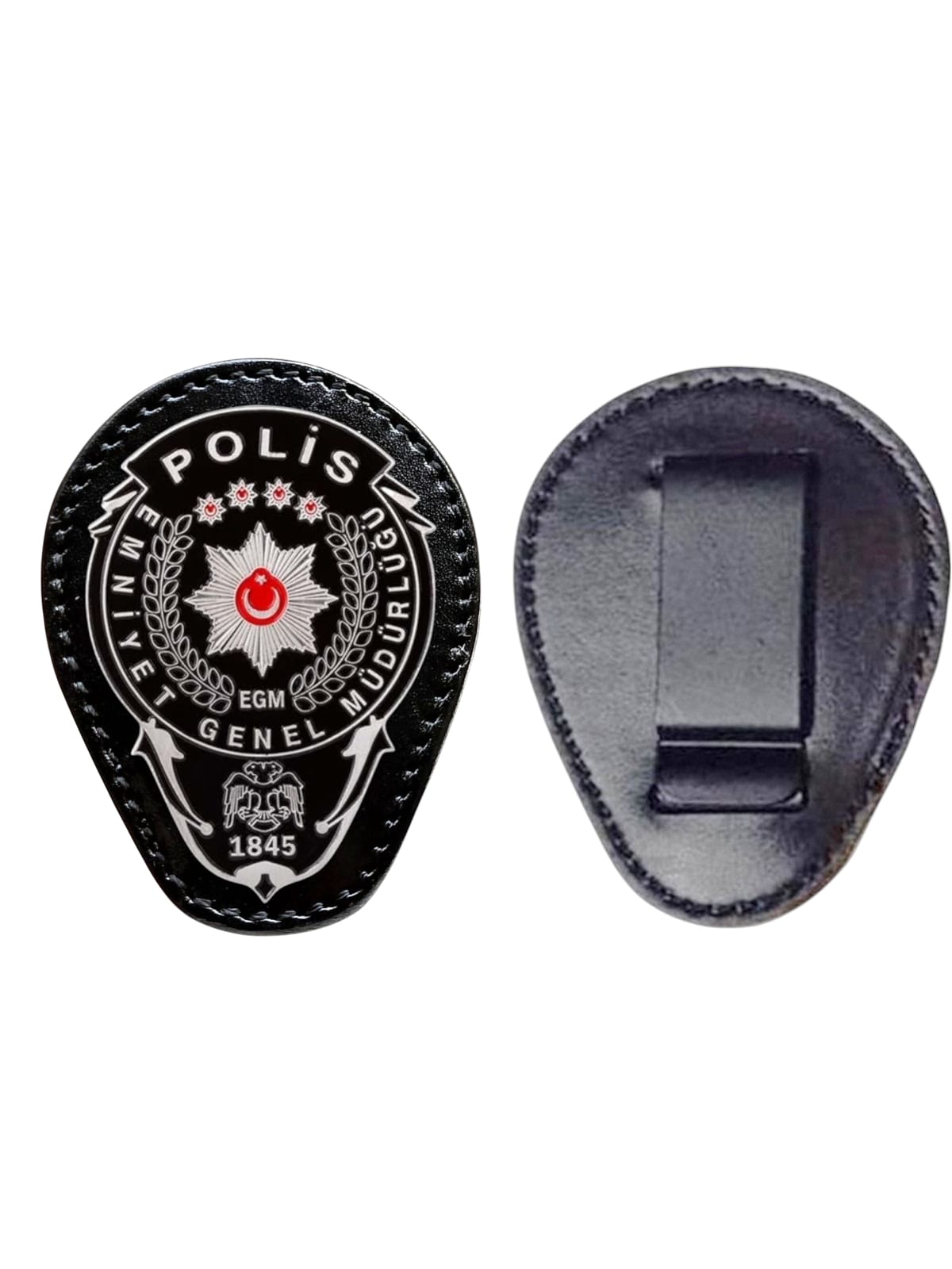 METAL POLİS ARMALI MAŞALI BEL ROZETİ SİYAH RENK