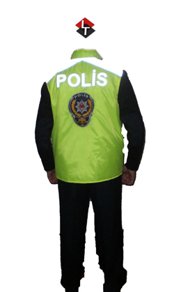 Polis Yeleği Reflektörlü Fosforlu Trafik Yeleği