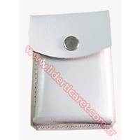 Kelep�e K�l�f� K�sele Beyaz Deri Kutulu Model