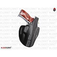 Sars�lmaz Mega Silah K�l�f� Tam Kelebek Siyah Renk Hakiki Deri