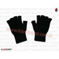 Eldiven Triko Kesik Parmakl� Siyah Renk