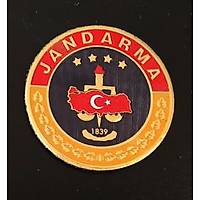 Jandarma  Asayi� Birlik Armas� G�mlek ��in Silikon 3D Kabartmal� C�rtl�  6x6 cm