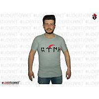 G�kt�rk�e T�rk Yaz�l� Ayy�ld�z Ti��rt Gri Renk ( S-M Beden )