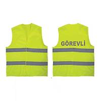 G�REVL� Yaz�l� SARI Renk Reflekt�rl� �kaz Yele�i x 3 Adet