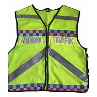 Yeni Model Jandarma Trafik Yelek Fileli Sar� Yelek B�y�k Beden