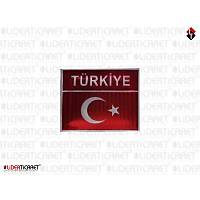 Bayrakl� T�rkiye Armas�/Pe� Silikon 3D C�rtl�
