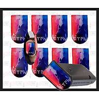 Sticker �arj�r Kapa�� G�kt�rk�e T�RK Yaz�l� Uluyan Kurt Resimli ( 4 Adet )