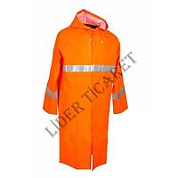 Turuncu Renk Askeri Pard�s� Ya�murluk (Turuncu PVC-PU Kuma�tan �retilmi� Ya�murluk)
