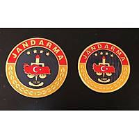 Jandarma  Asayi� Birlik Armas� Mont  ve G�mlek ��in (6 ve 7 cm) 3D Arma ikisi Bir Arada