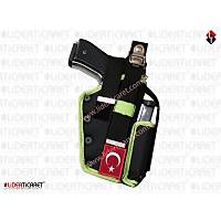 �arj�rl� Sallama �mperteks Siyah-Ye�il Silah K�l�f�