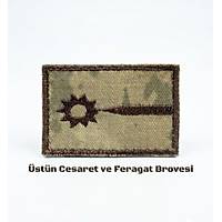 Jandarma Kamuflaj �st�n Cesaret ve Feragat Br�vesi C�rtl�