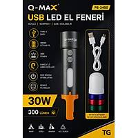 Q-MAX PS-2400 Usb Led Kamp Ve El Feneri �ok Ama�l� Kullan�m