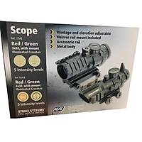 ASG STRIKE SYSTEM 4x32 K�rm�z� / YE��L Nokta At��l� Fiber Gezli Optik Hedef Ni�anlay�c� T�fek D�rb�n� (M16-HK33-AK47 )i��N