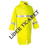 Sar� Renk Pard�s� Ya�murluk (Sar� PVC-PU Kuma�tan �retilmi� Ya�murluk)