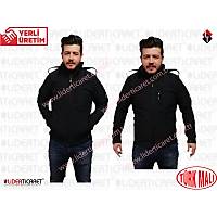 Lacivert Renk �ok Cepli Soft Shell Taktik Mont Slimfit Kesim