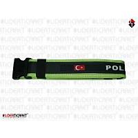 Siyah-Ye�il Polis Palaskas� Yaz�l� 1.Kalite