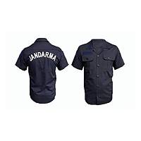 Jandarma  Asayi� G�mle�i K�sa Kol Lacivert Renk Atmaz Kuma�