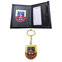 Jandarma Metal Armal� C�zdan Ve Anahtarl�k 2 Li Set