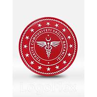 Sa�l�k Bakanl��� Armas� K�rm�z� Renk 3D Slikon Arma