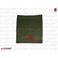 Bere & Boyunluk Polar Haki Renk K�rm�z� Ayy�ld�z G�kt�rk�e T�rk Yaz�l�